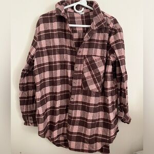 Soft Aerie Pink and Purple Flannel